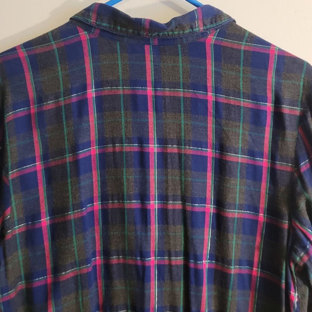 Victorias Secret Plaid Romper Sleepwear Cozycore Loungewear Fall Medium - Picture 9 of 15